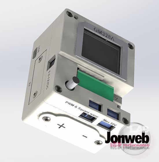 GM328 Transistor Tester Case (9V battery or double 18650 batteries)