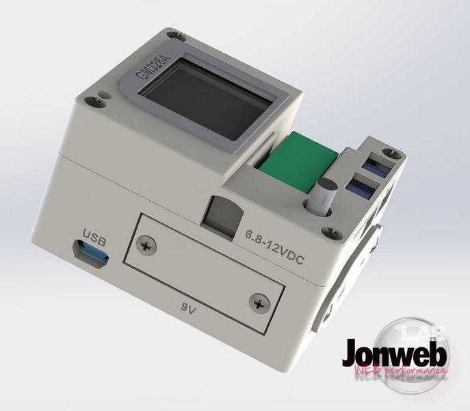 GM328 Transistor Tester Case (9V battery or double 18650 batteries) by