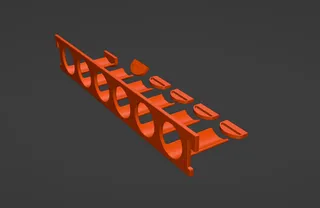 3D Print of Scissor Paint Rack - Vallejo by Errandir