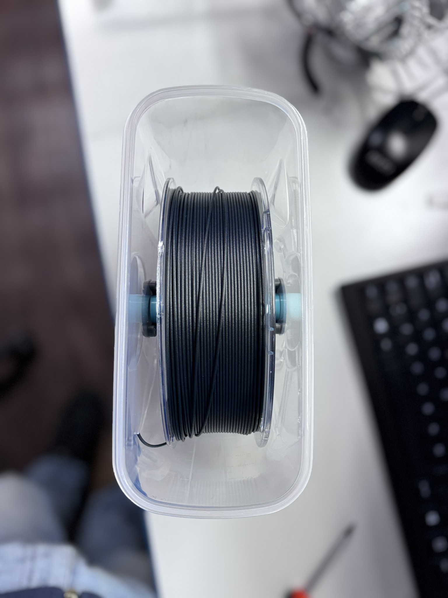 Cereal Container Filament Drybox – Ø20mm Axle – Adjustable Height – PTFE Feed Port — thumbnail 2