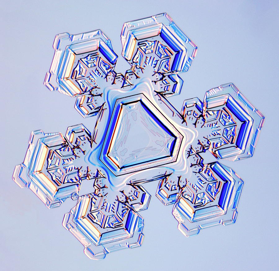 Snowflake with classic angular shape, 3.0mm