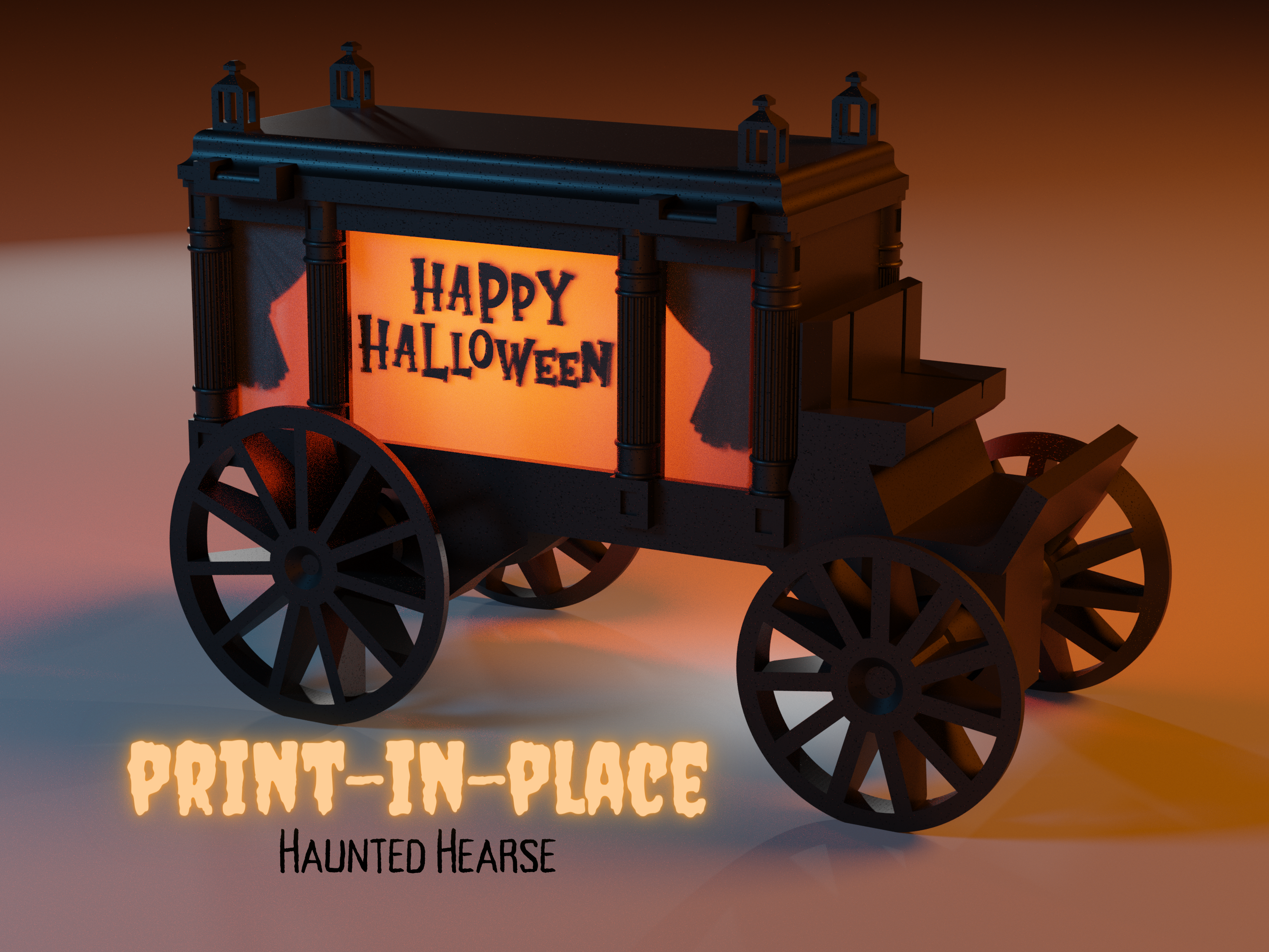 Haunted Hearse - Print-in-Place