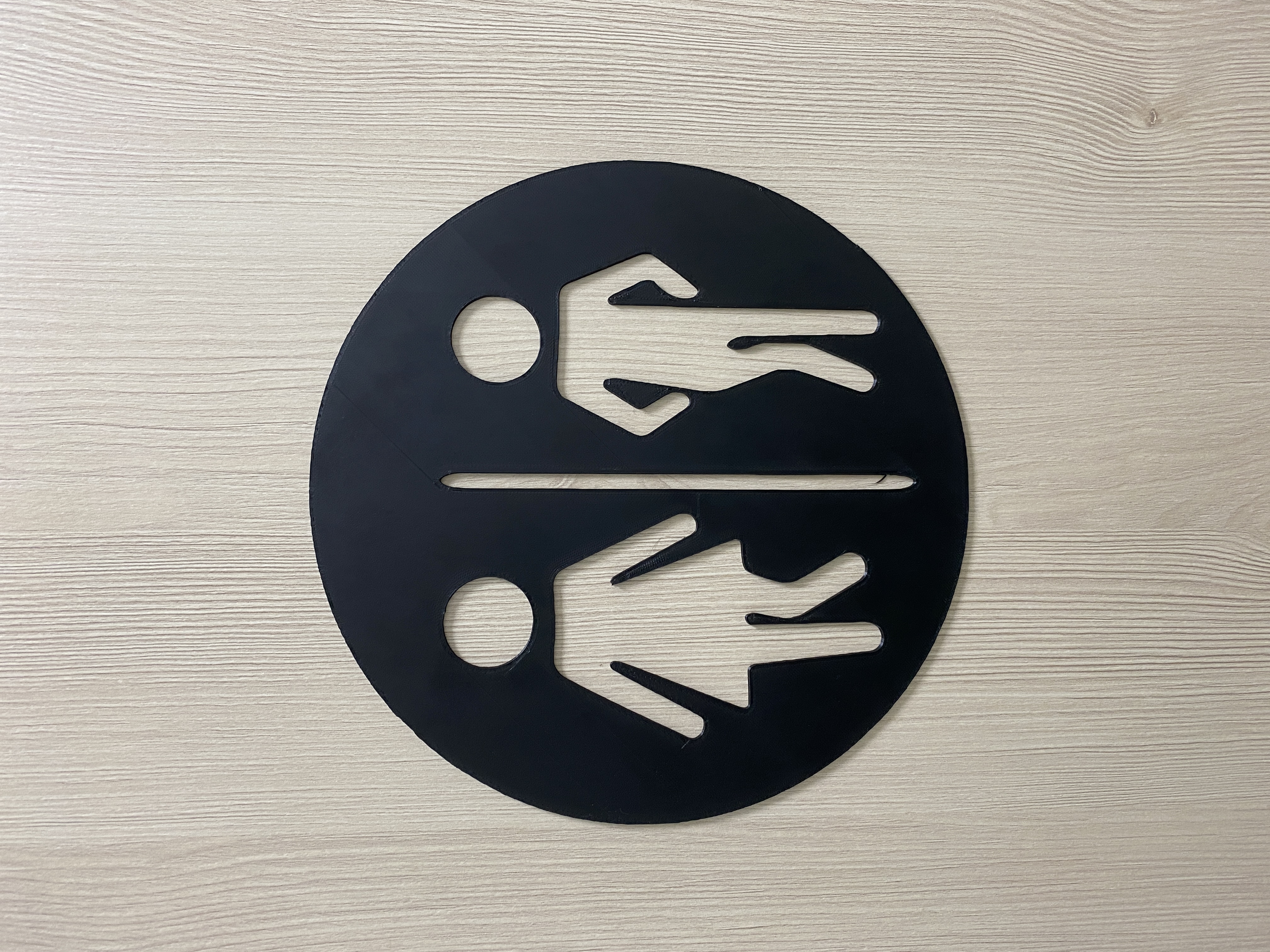 Toilet sign