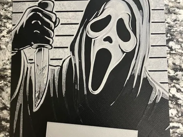 Ghostface Mugshot (HueForge print)