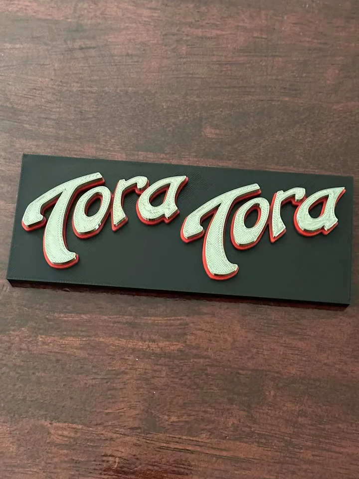 Tora Tora 80＇s Band Sign by rsnider2 | Download free STL model