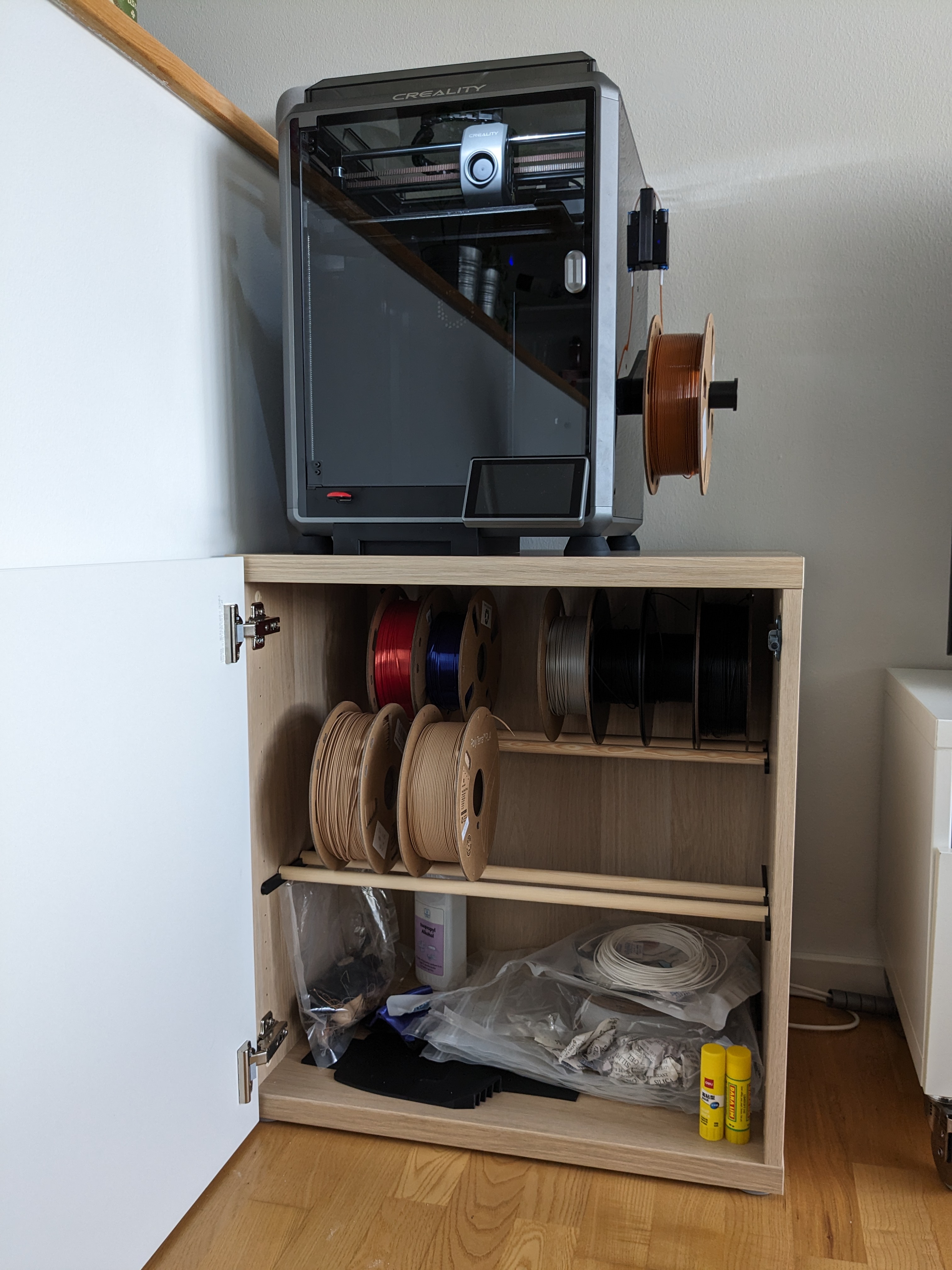 Ikea Bestå Filament Spool Rack