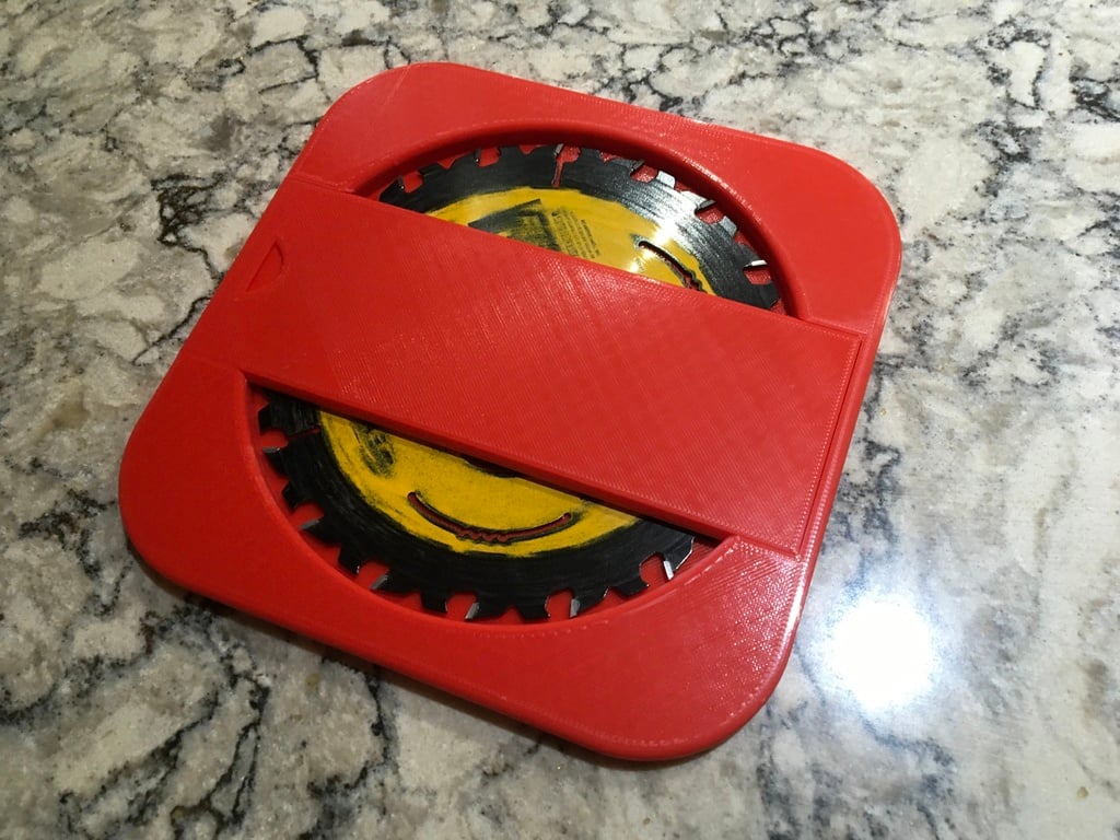 6.5" Circular Saw Blade Caddy by tough nutts Download free STL model