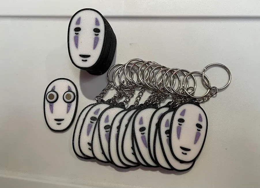 Spirited Away - No-Face keychain and magnet by plomdawg, Download free STL  model