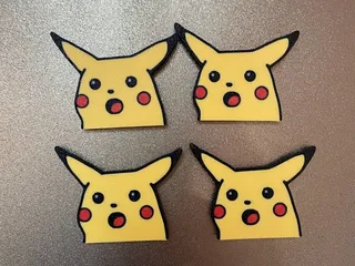 Free STL file PIKACHU MEME COOKIE CUTTER / FACE 🍪・3D print model