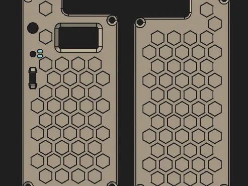 Heltec V3 Enclosure w/ 3000mah | Countersunk Screws + LED Light Pipes