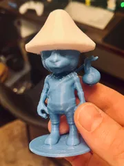 STL file SMURF CAT - SMURF MEME 🐱・Model to download and 3D print・Cults