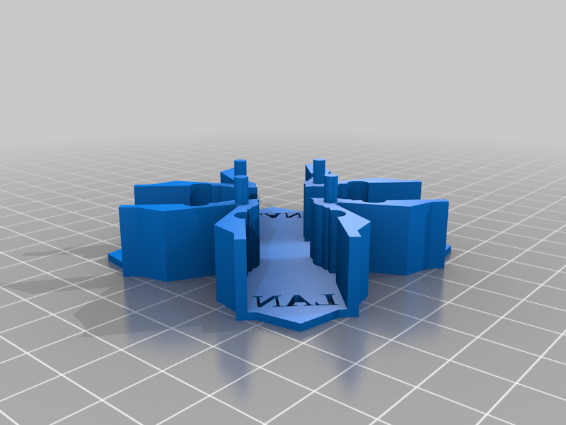 Miniatura 6 do modelo 3D Throwing Star LAN Tap Case