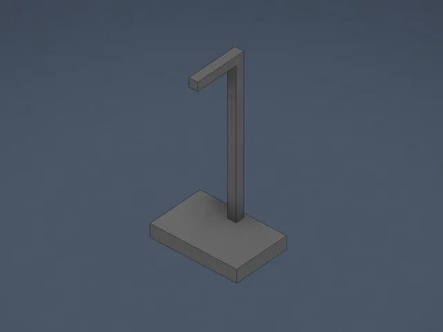 Mininal modern headphone stand