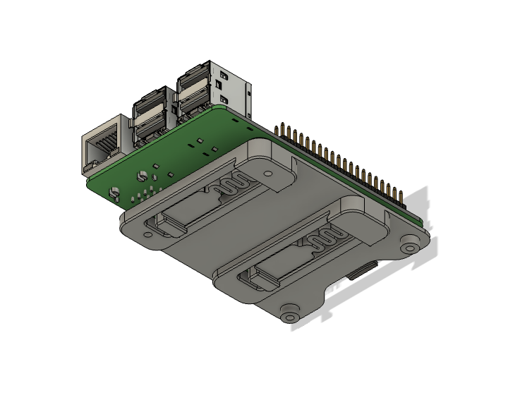 Raspberry Pi DIN rail mount
