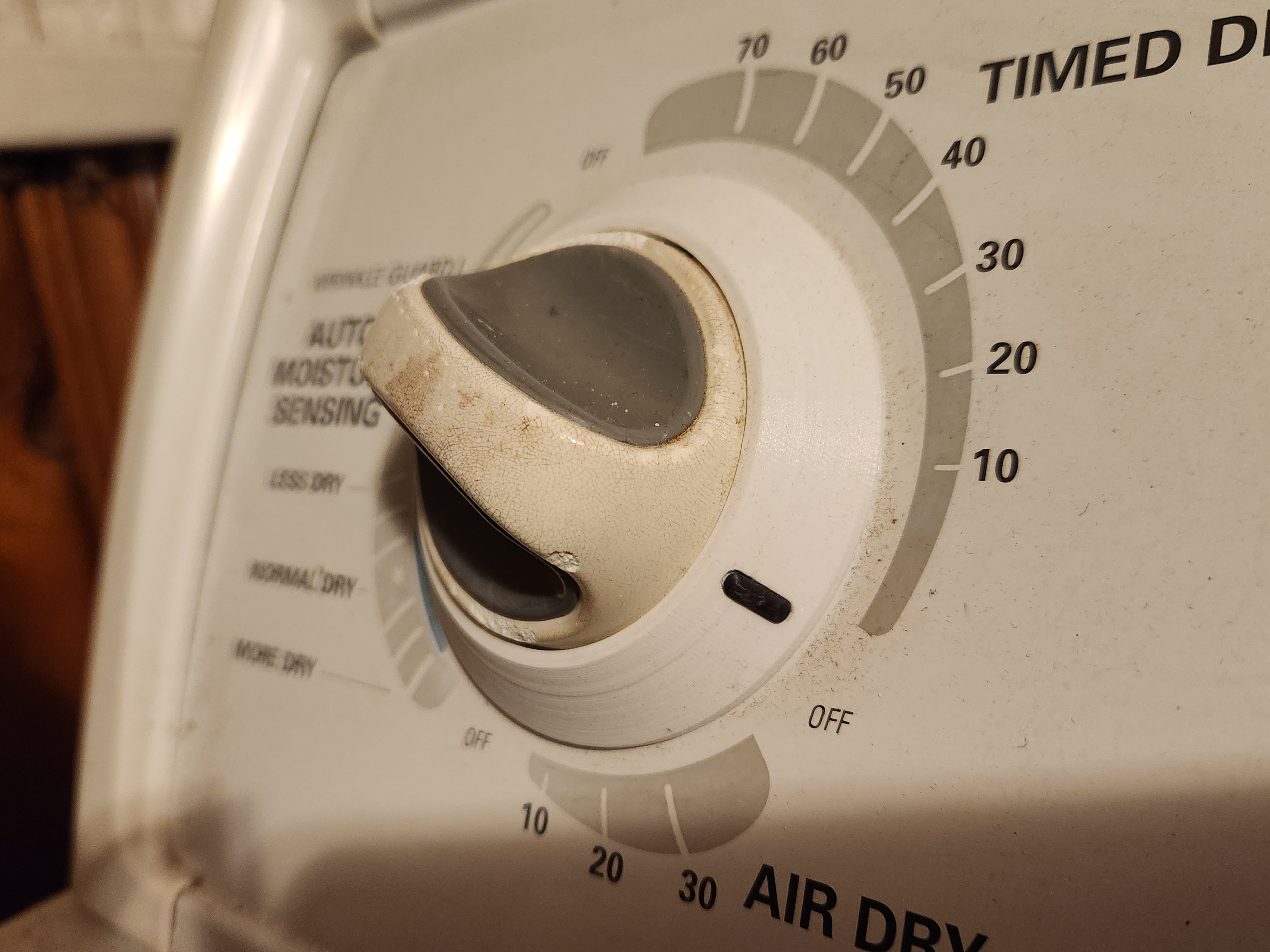 Dryer knob ring for Kenmore Series 80 dryer