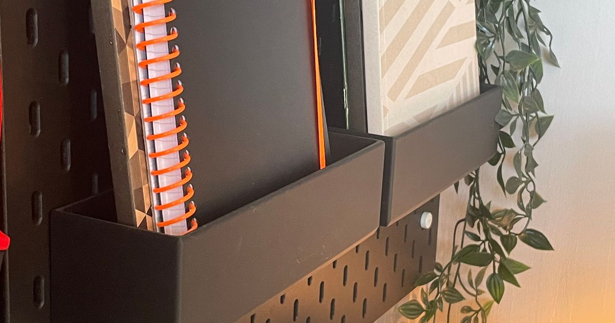Ikea Skadis Book Holder by SMK Design Download free STL model