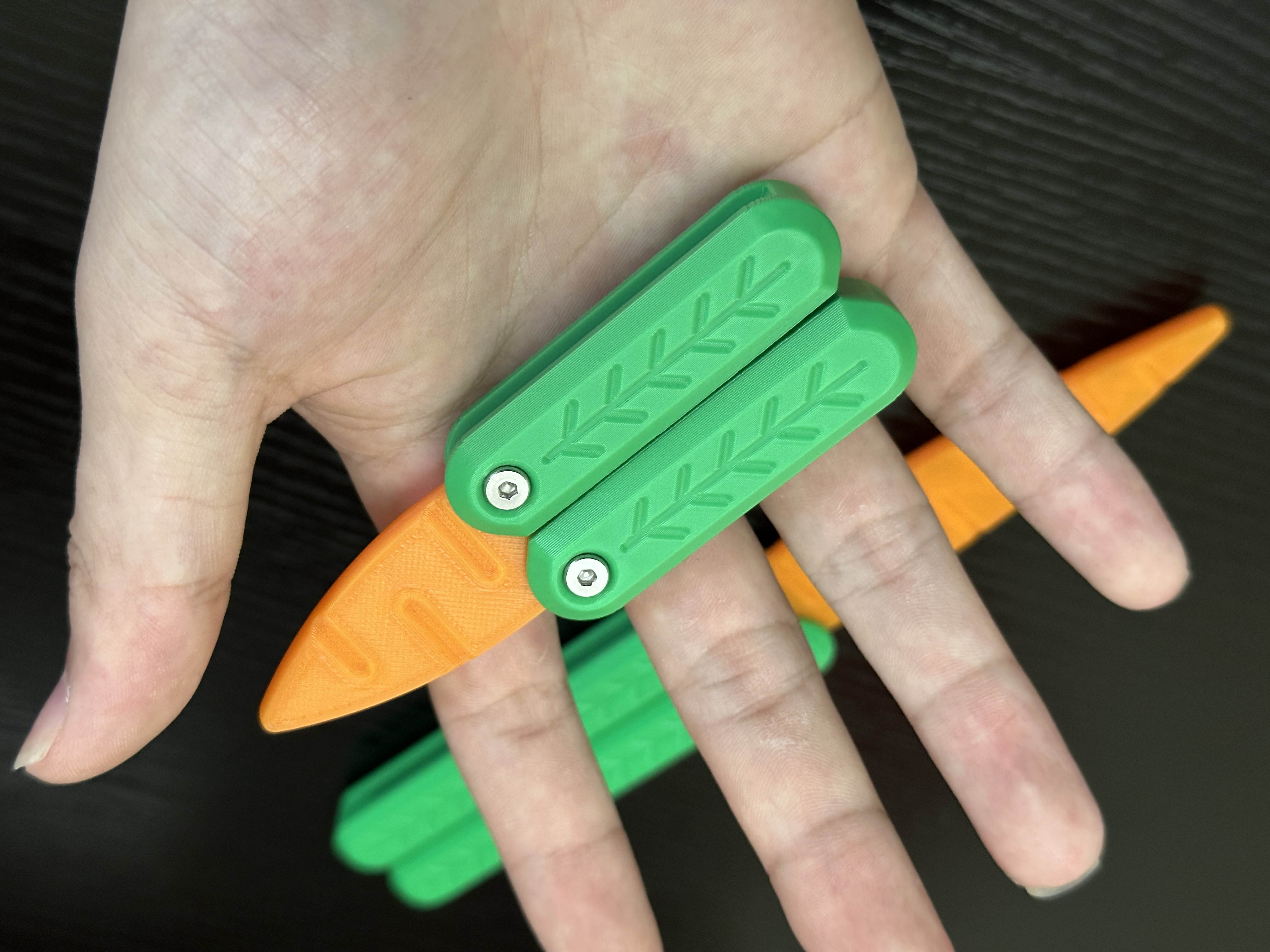 萝卜蝴蝶刀（短款）Carrot Balisong（Short model）