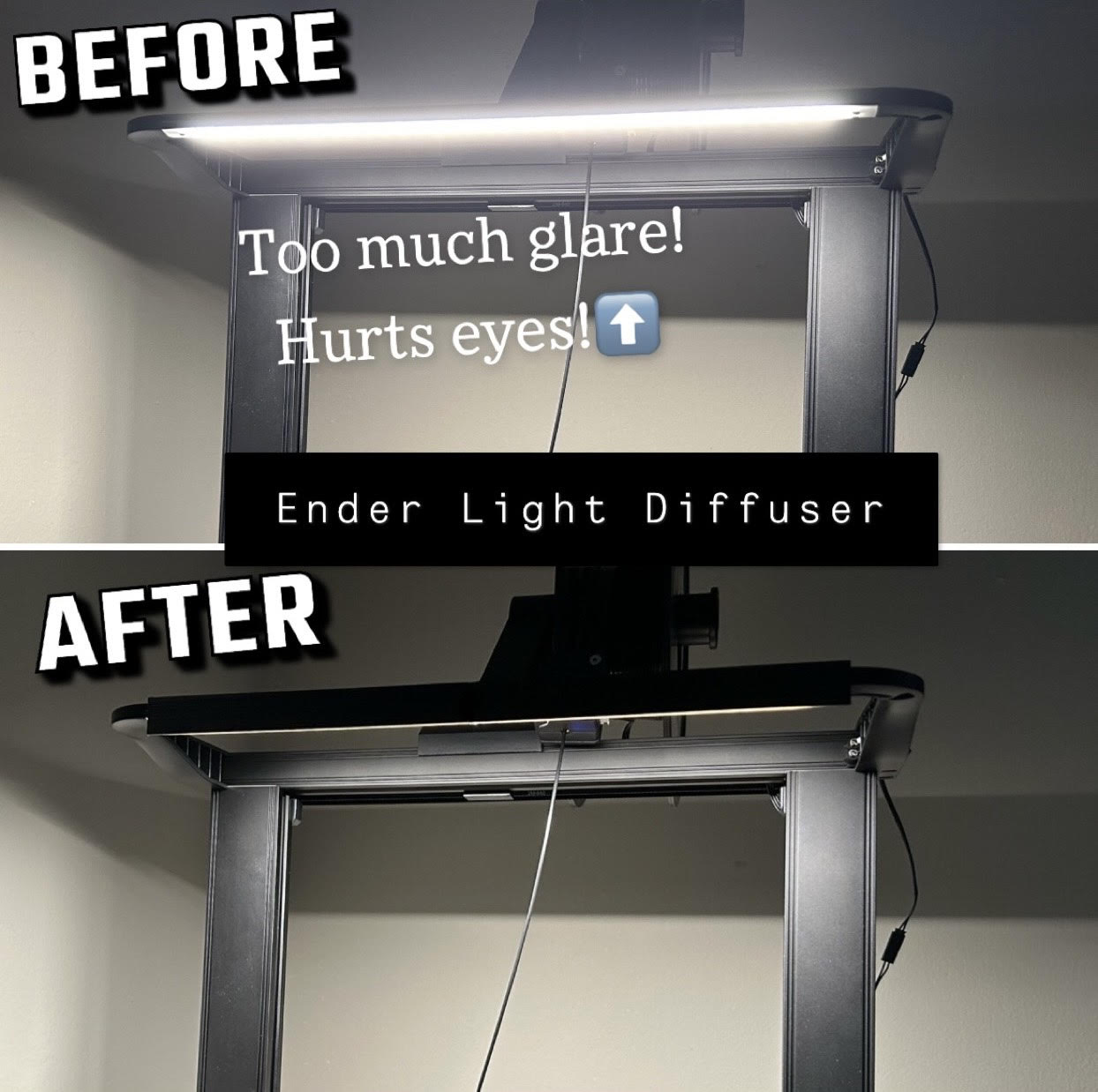 Ender 3 S1 Light Diffuser
