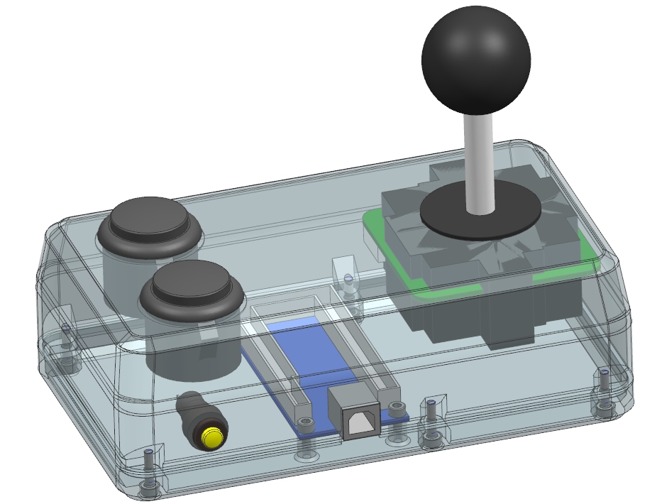 Joystick Gamepad Retro Arcade for PC by Schlumpf999 | Download free STL ...