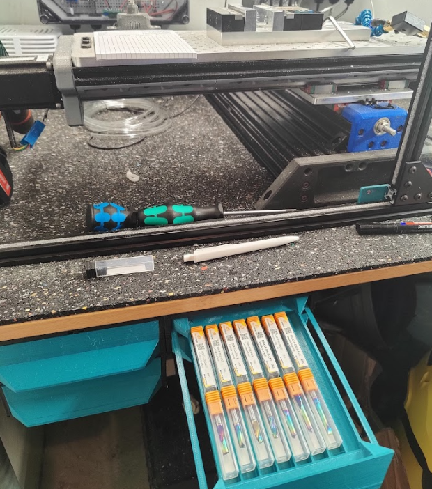 GEN2 Endmill Organizer - Double Slim Drawer 3D model thumbnail