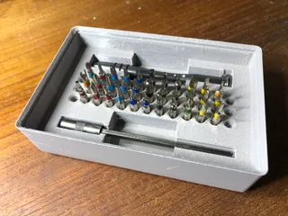 Gridfinity Tivoly Screw driver & tip tray