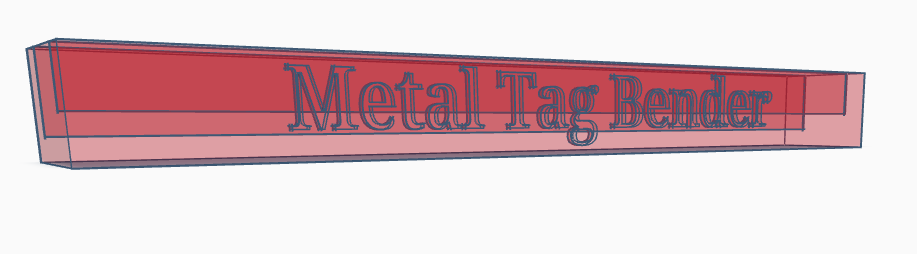 Metal Tag Bender