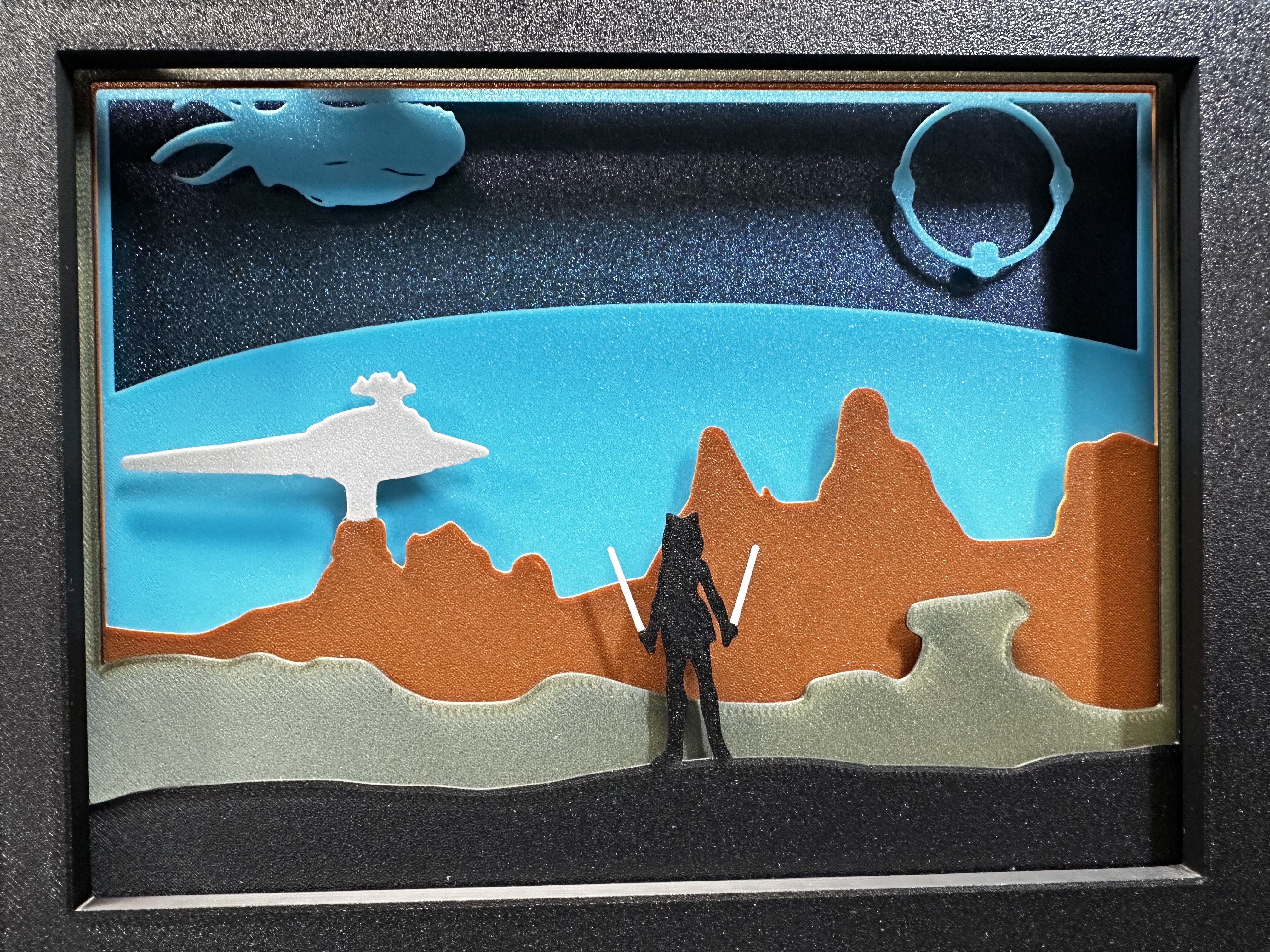 Ahsoka Tano Shadow Box Plates