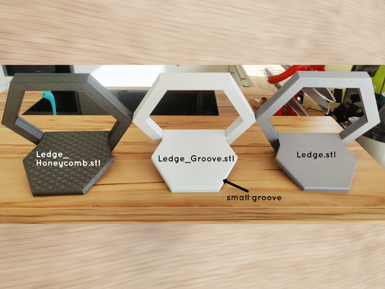Wall mounted modular hexagon shelf von RiverRaid | Kostenloses STL ...