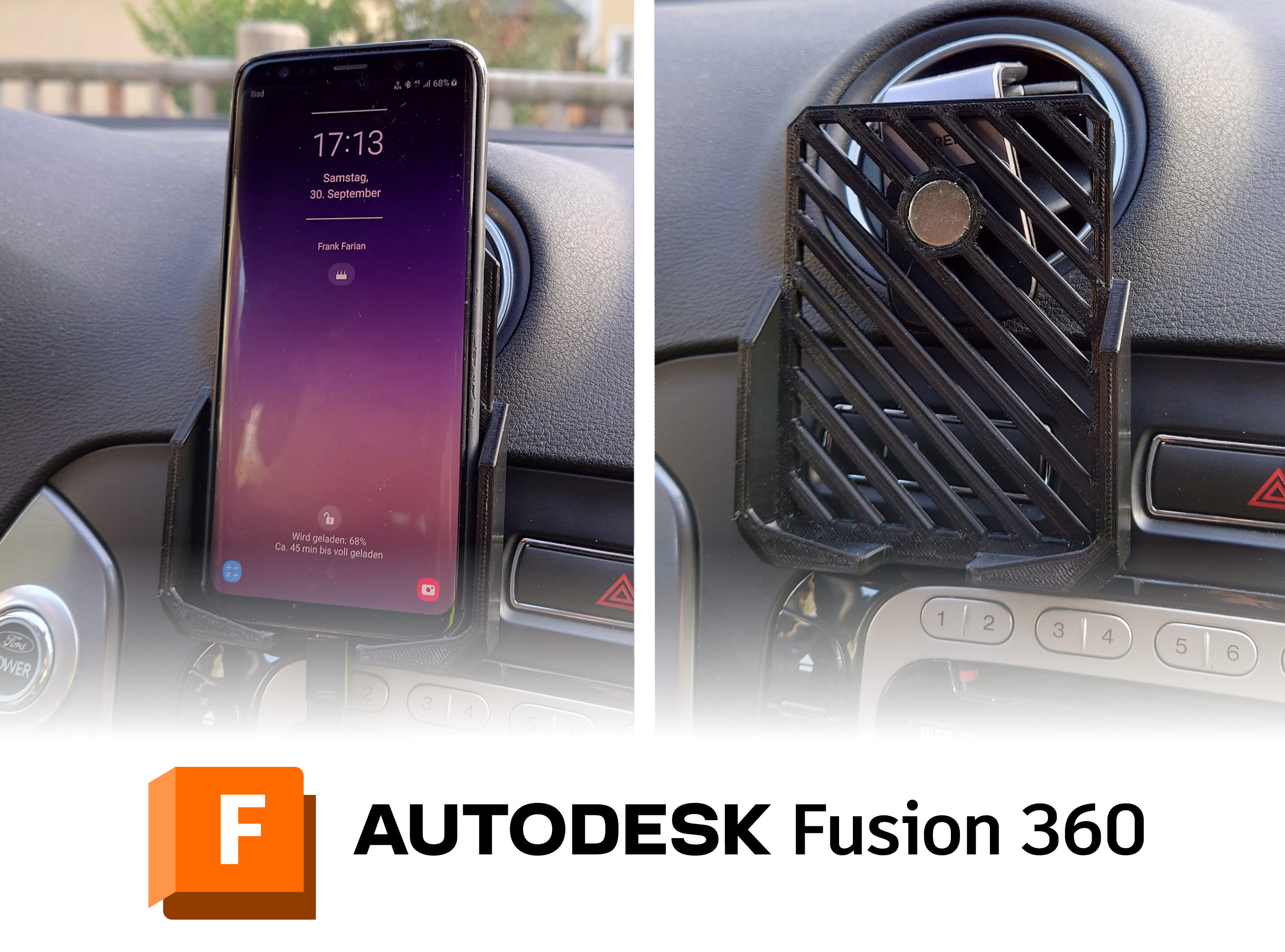 Magnietic Phoneholder [Fusion360 Parametric]