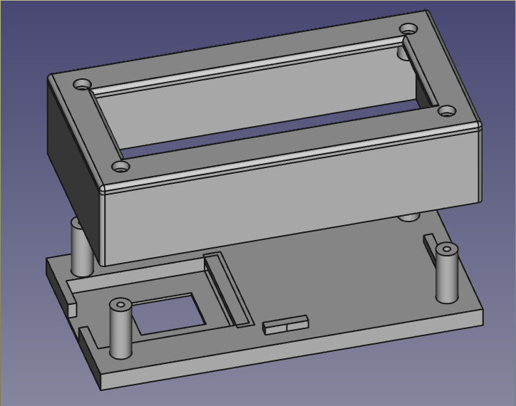 16x2 Lcd With D1-mini Case By Elfrinjo 