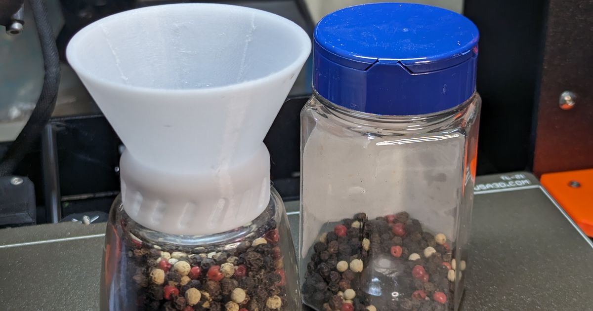 Funnel IKEA 365+ spice jar grinder / Trichter IKEA 365+ Gewürzglas