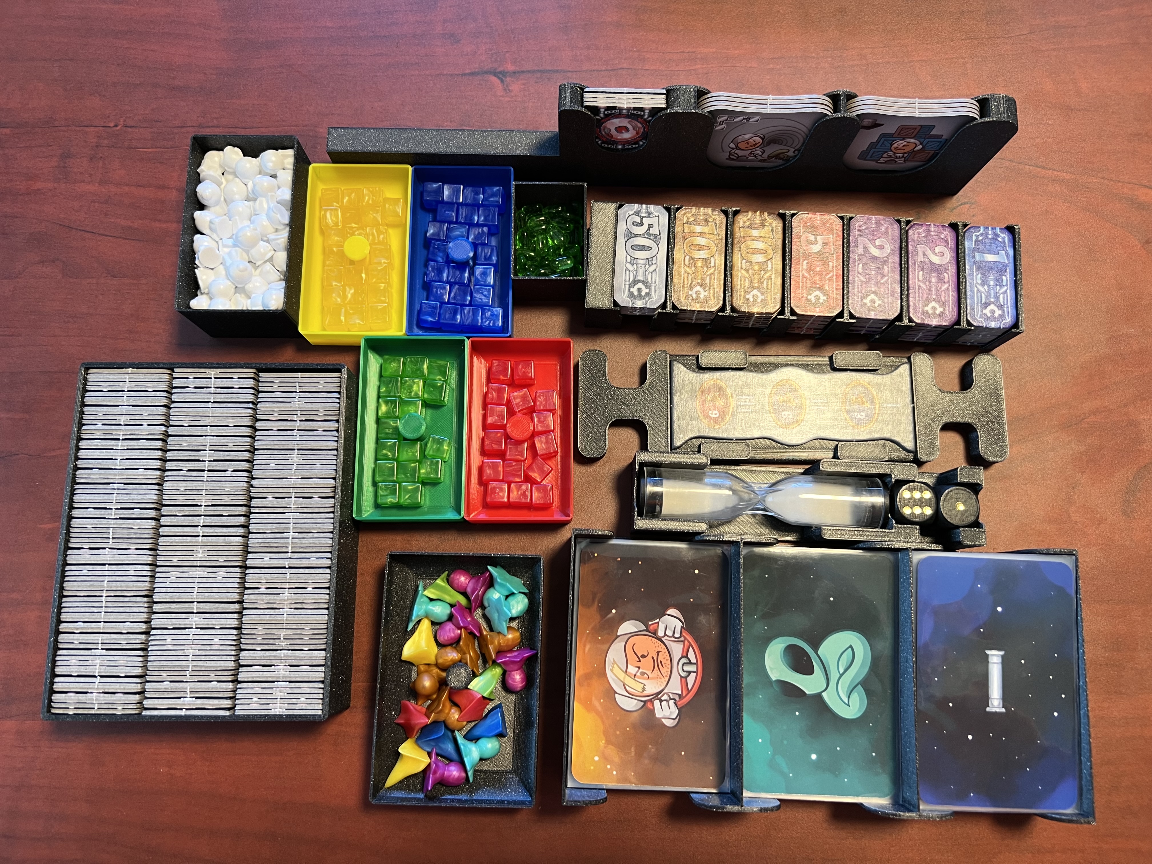 Galaxy Trucker Board Game Insert (2nd Edition) (for Sleeved Cards)