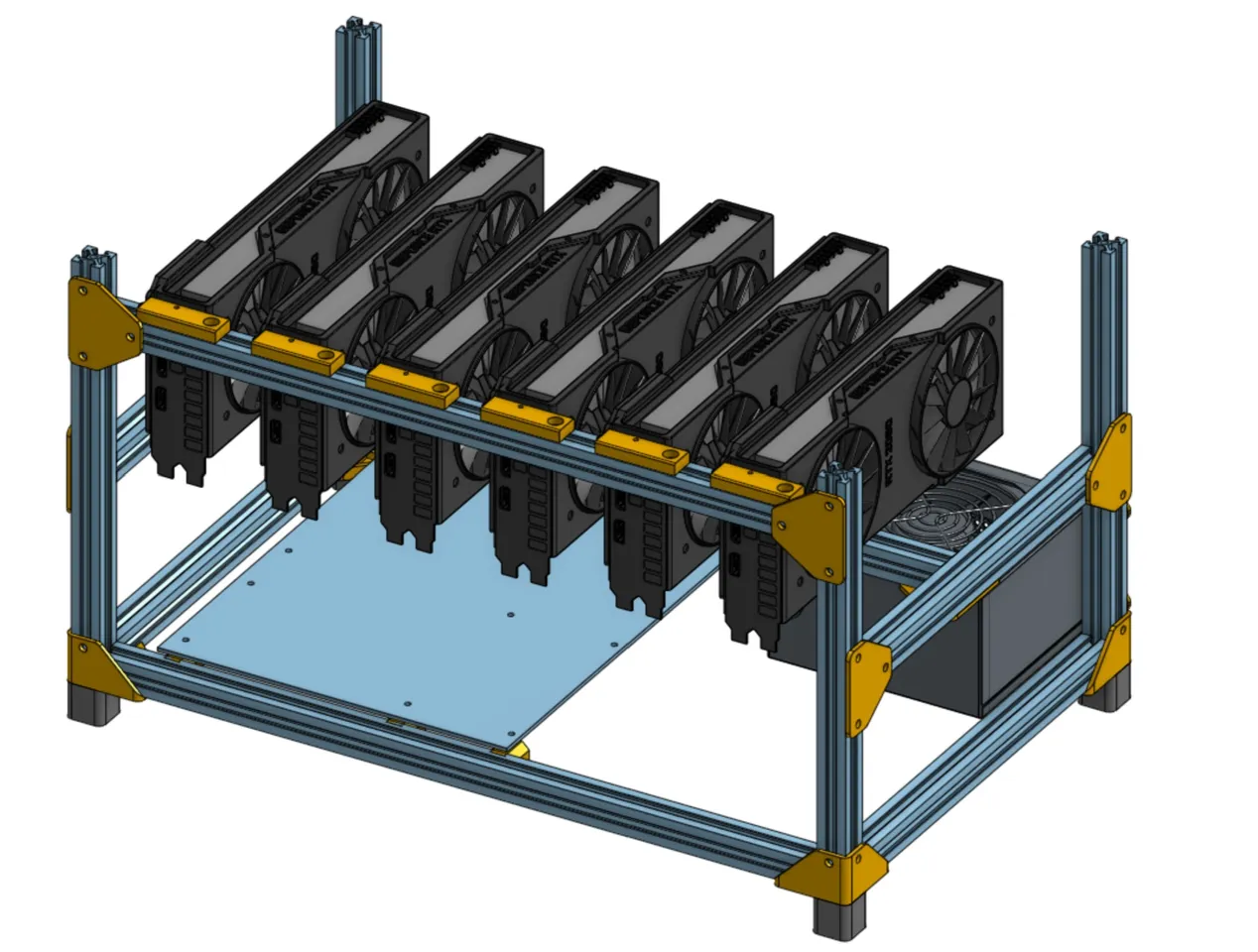 GPU Crypto Mining Frame by Steam Labs | Download free STL model |  Printables.com