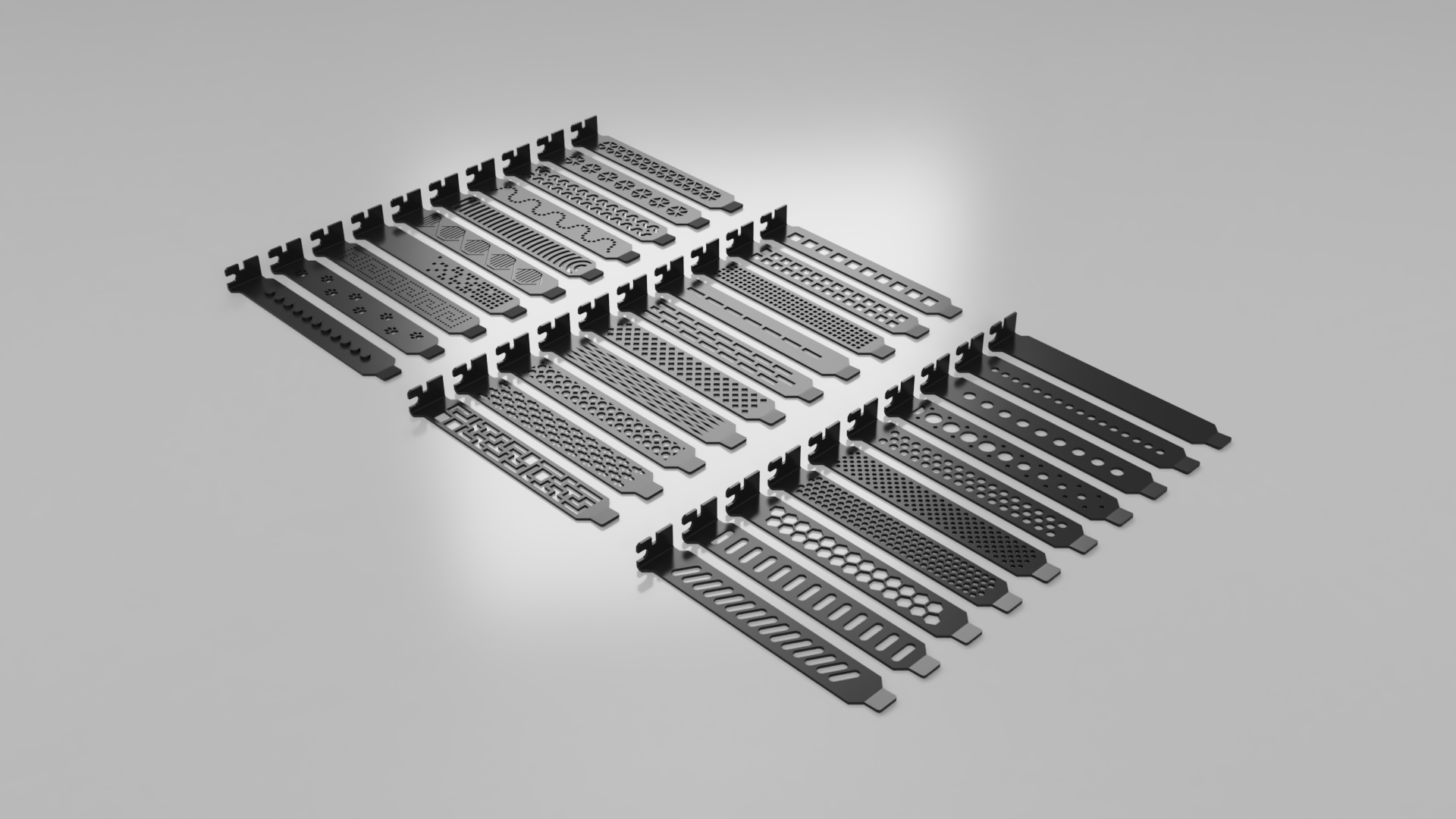 PC Extension Card Slot Brackets in 30 Variation for Standard and Low  Profile by SheepMe!, Download free STL model
