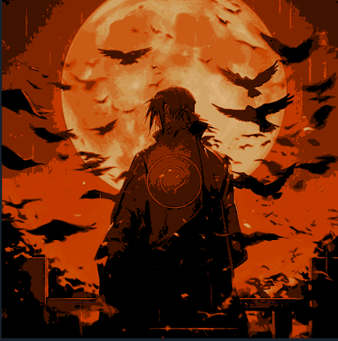 color lithophane Itachi form naruto shippuden