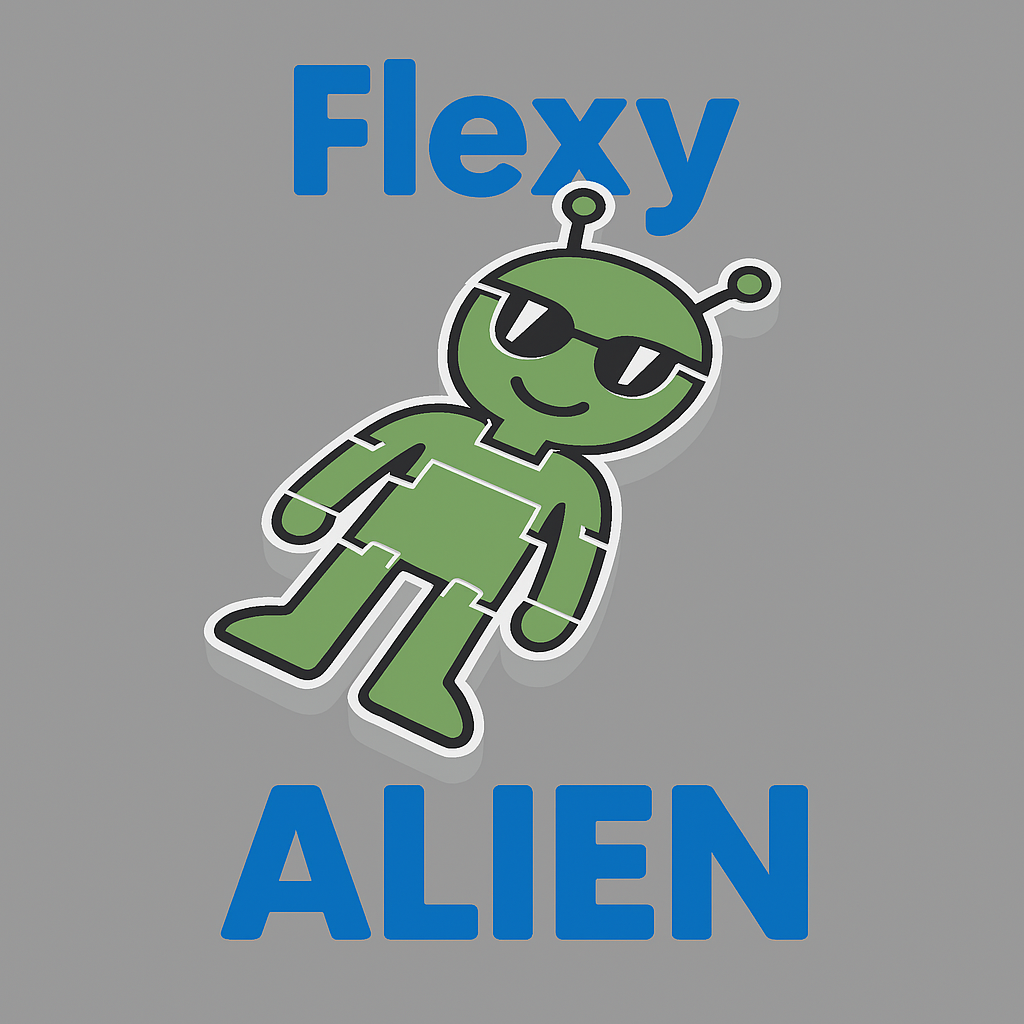 Flexy Alien — Articulated KeyChain