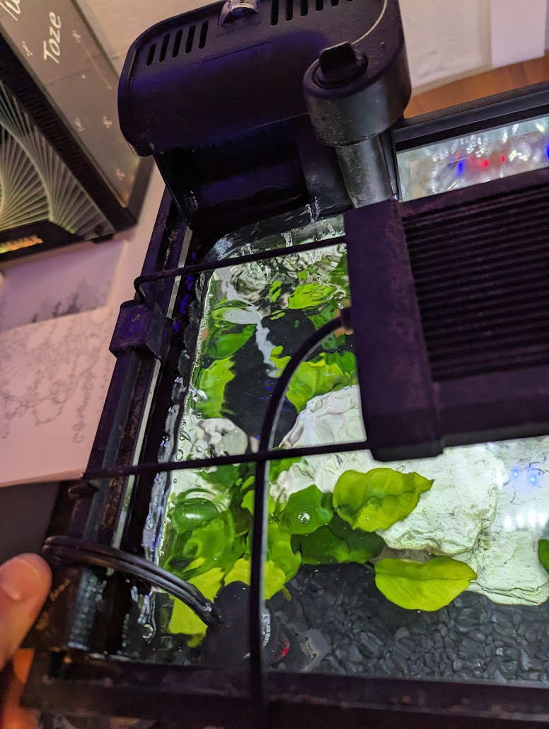 fish tank filter waterfall