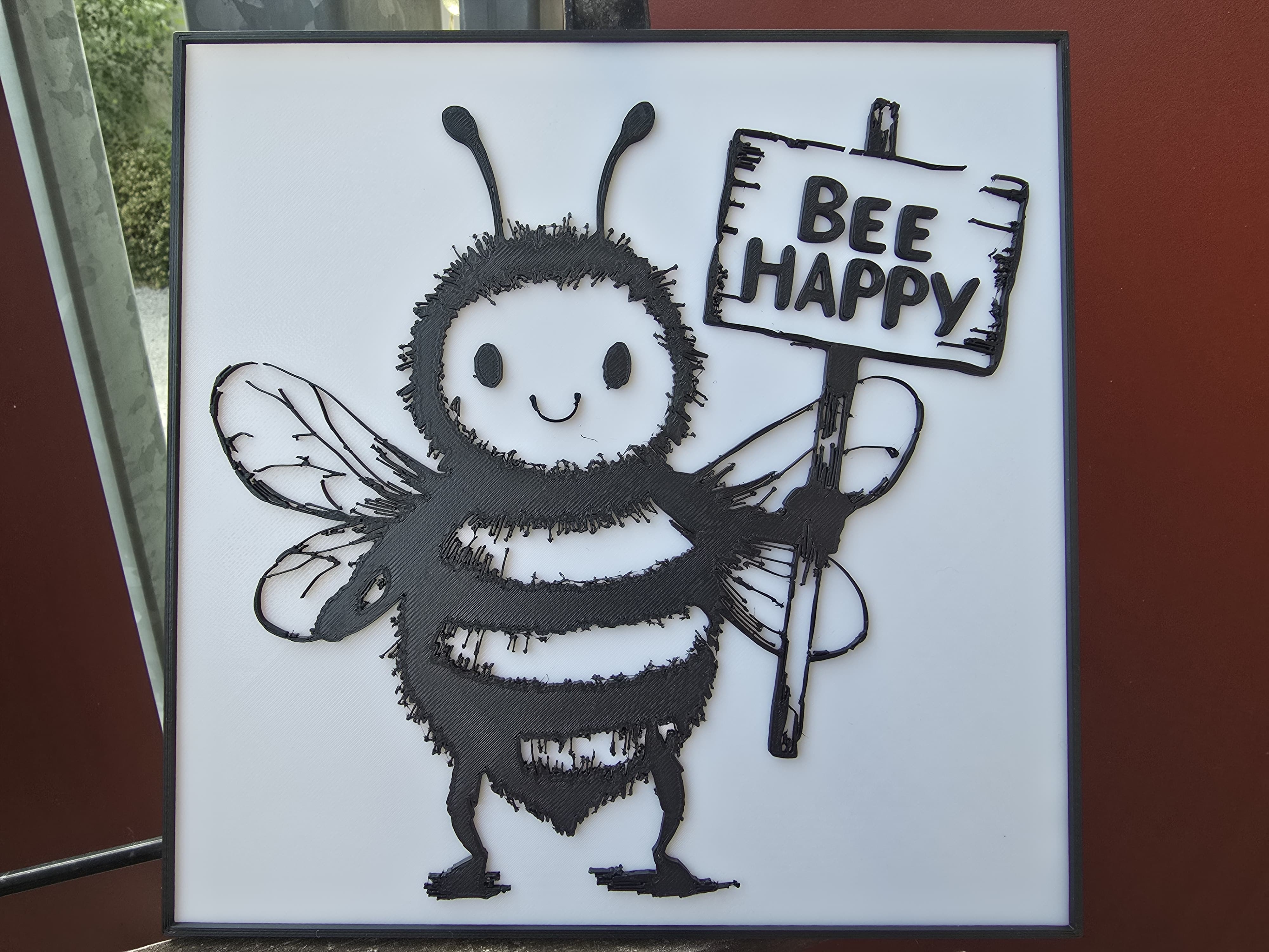 Bee Happy - Wandbild - Wall art