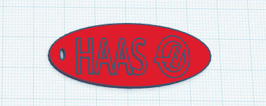 HAAS F1 KEYCHAIN