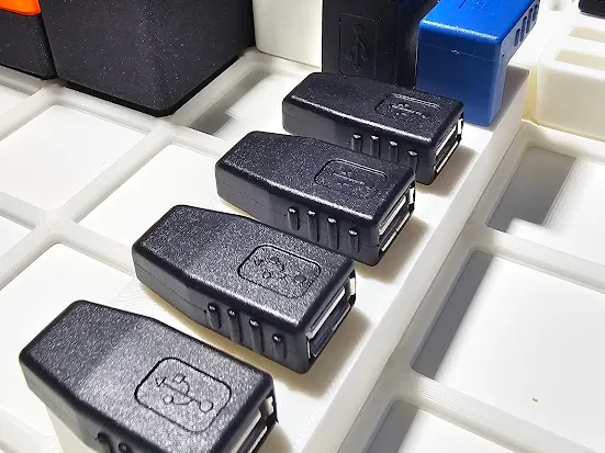 Gridfinity Angled USB Adapter Holder