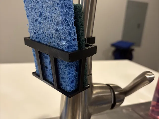 Sink Attachable Sponge Holder with Drain Holes