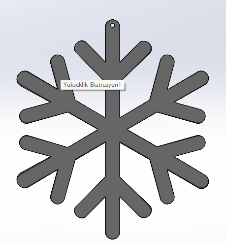 snowflake keychain
