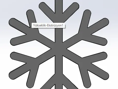 snowflake keychain
