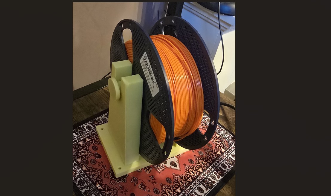 Heavy Duty Simple Spool Holder with Screw Holes.