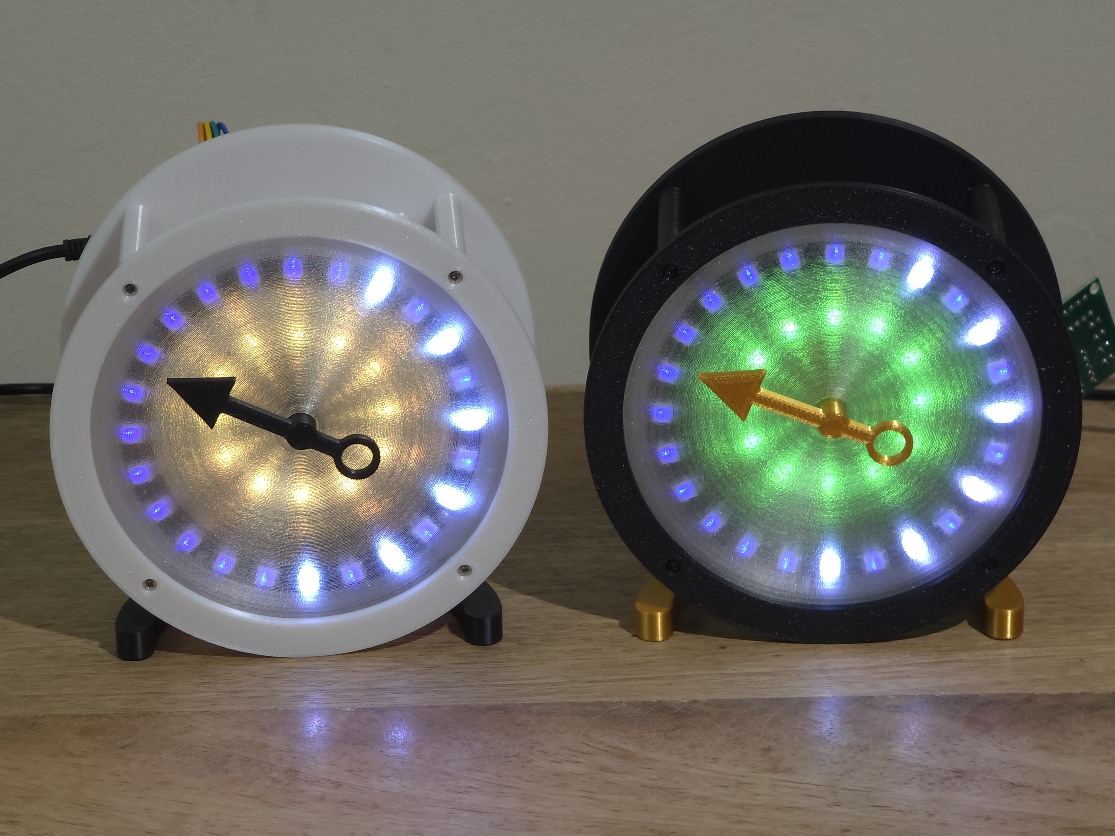 Hybrid LED Ring + Stepper Motor Clock | Arduino Based
