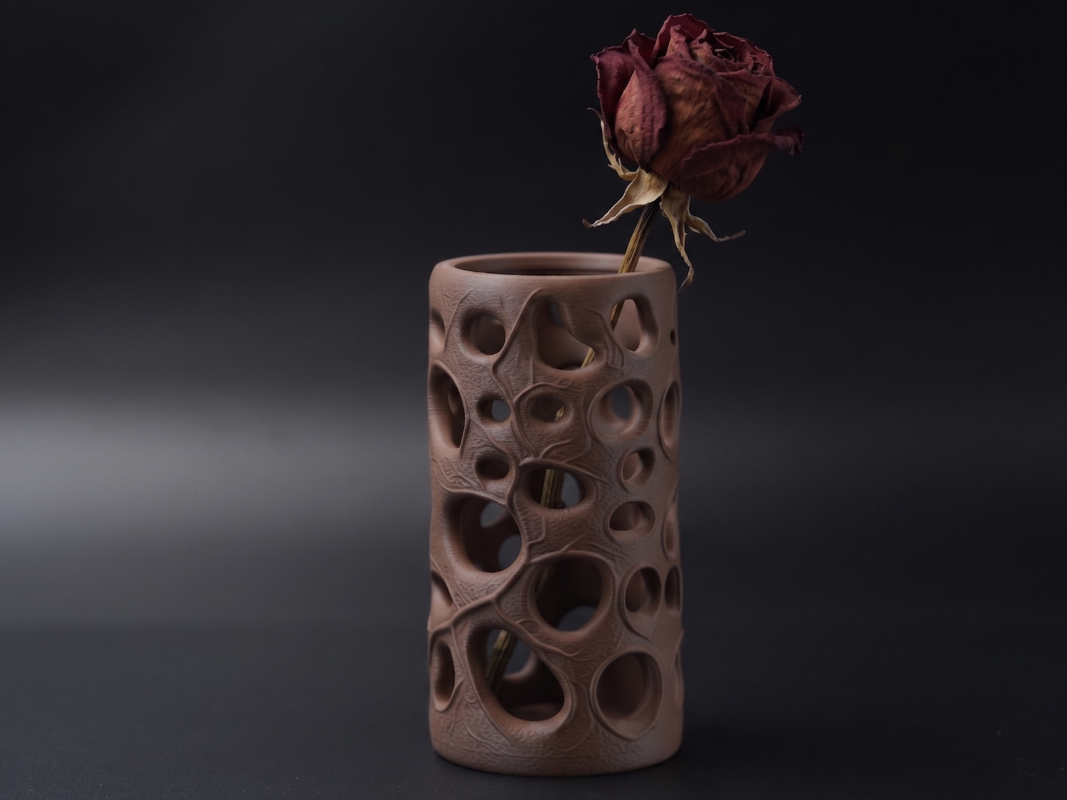 Coral Cell Pen Holder