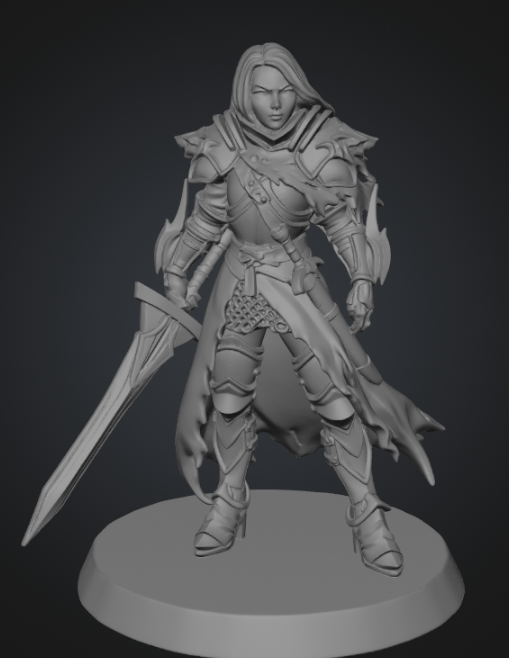 Female Warrior - Armor and Sword