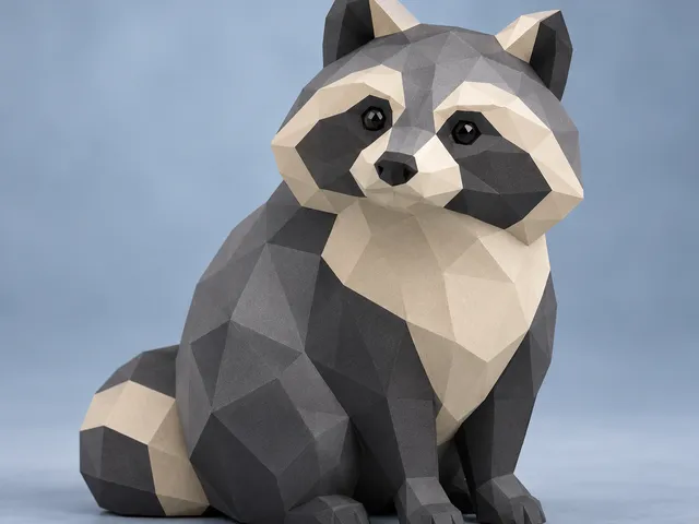 Low Poly Raccoon Dog