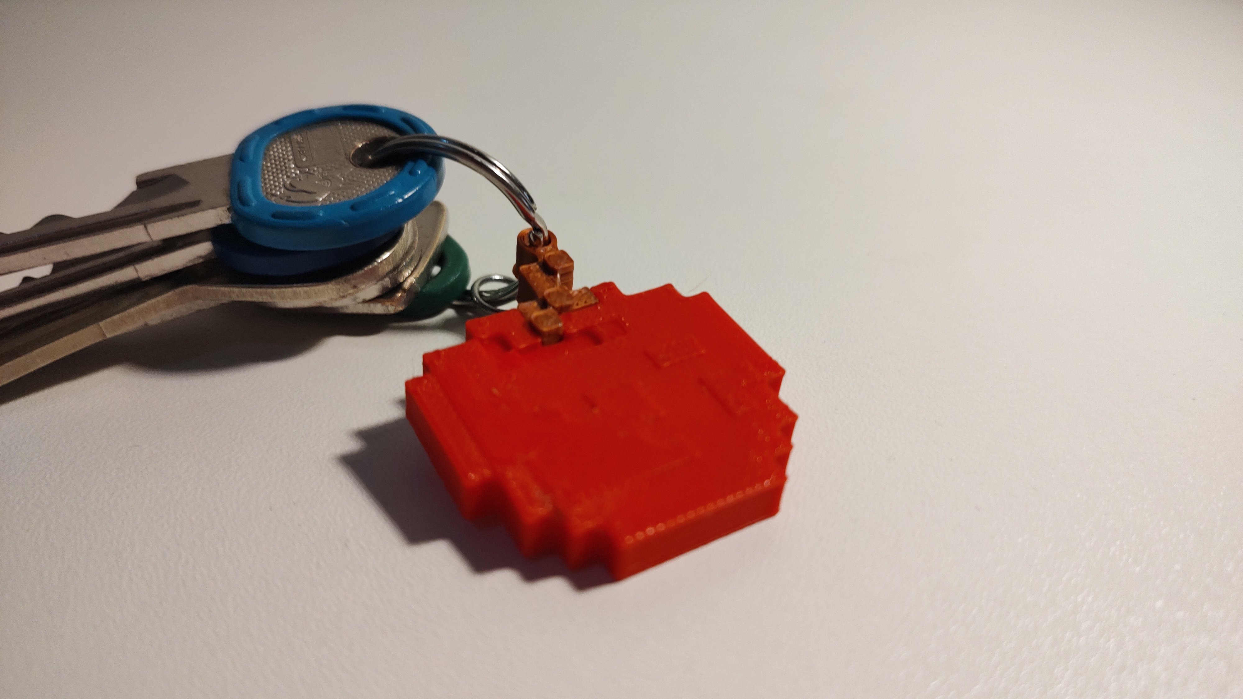 Miniatura 2 do modelo 3D Minecraft Apple keychain