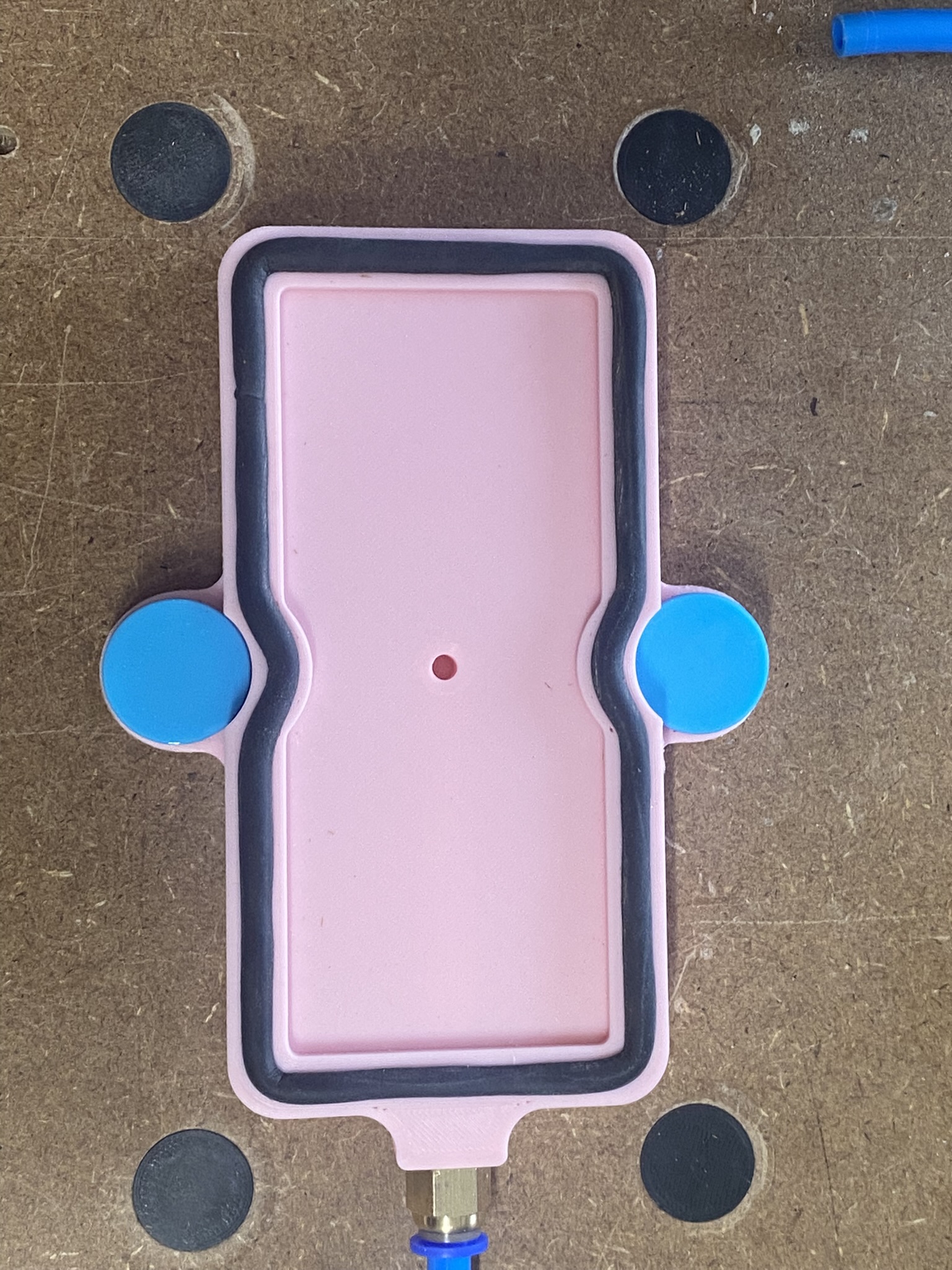Vacuum pad, 80x160 mm for MFT perforated Table 3D model